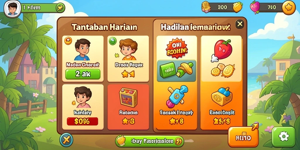Pengalaman permainan yang mendebarkan dan seru.