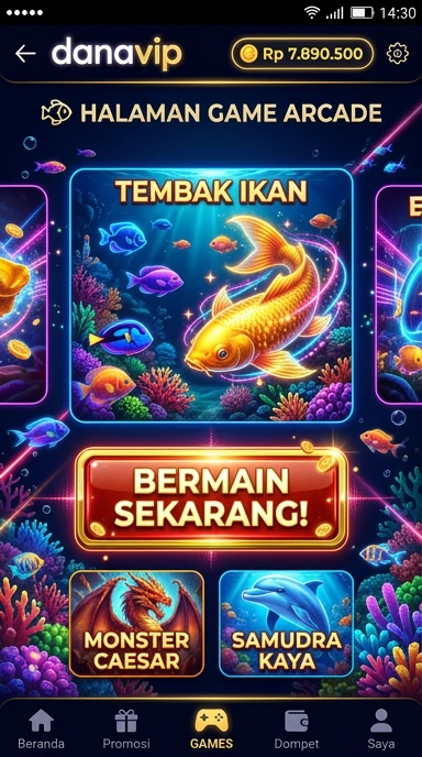 danavip — layar beranda